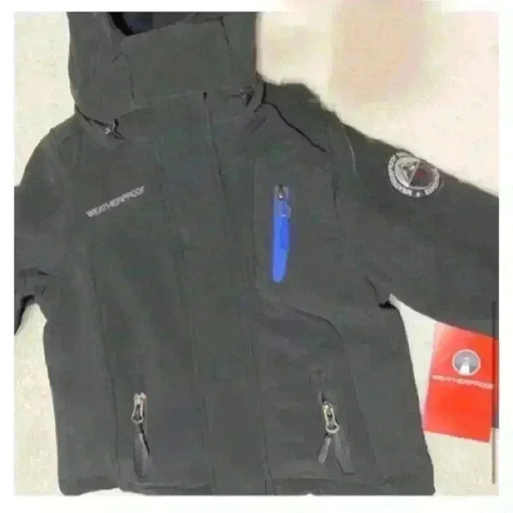 WEATHERPROOF BOYS BLACK COAT - Picture 3 of 7